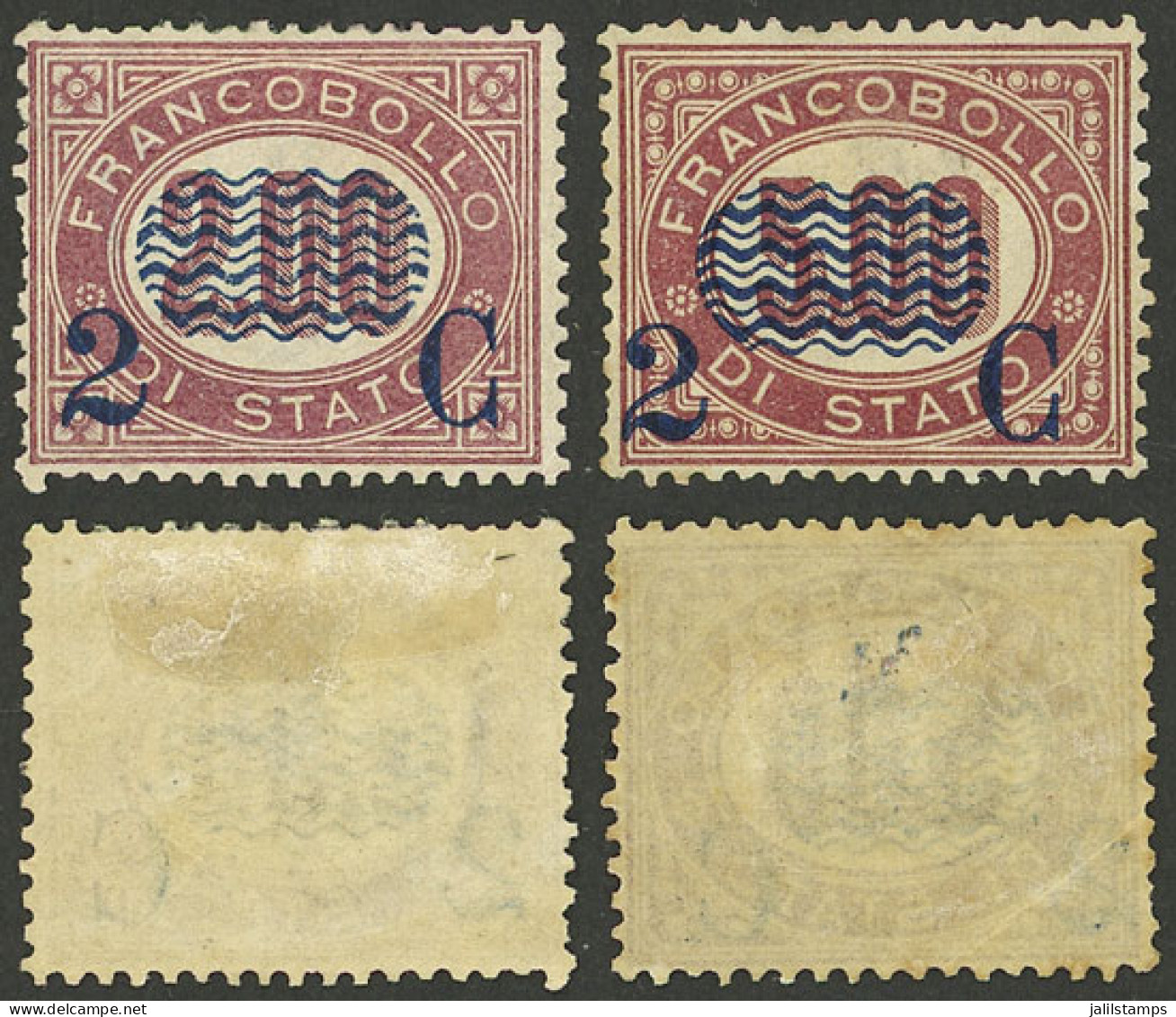 ITALY: Sc.42 + 43, Mint With Original Gum And Light Hinge Mark, Light Crease Only Visible On Back, Superb Fronts, Very N - Zonder Classificatie