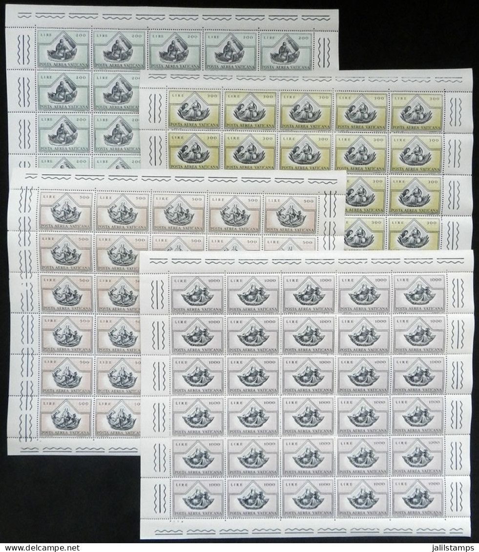 VATICAN: Sc.C55/C58, 1971 Evangelists, The Set Of 4 Values In Complete Sheets Of 30 Stamps, MNH, VF Quality (with A Coup - Sonstige & Ohne Zuordnung