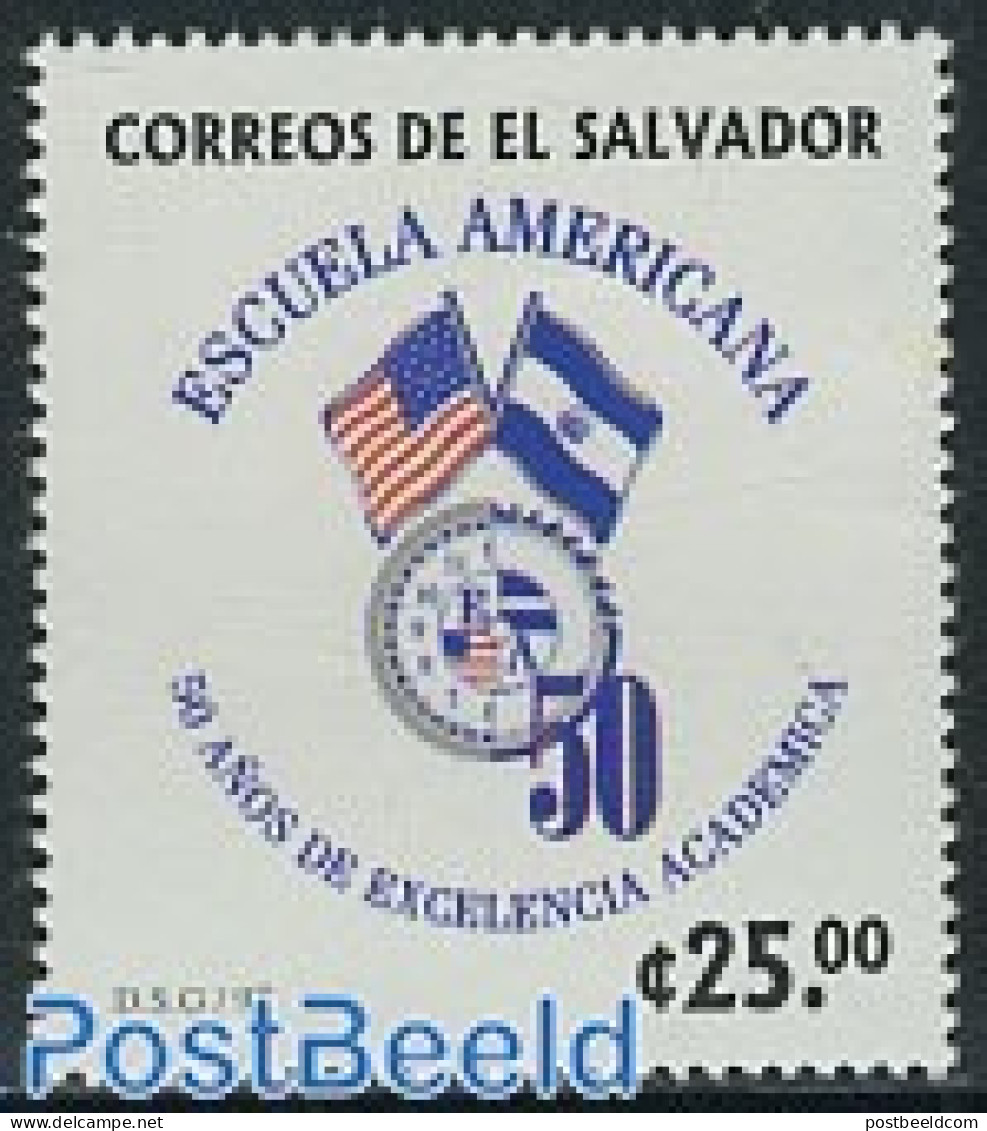 El Salvador 1997 American Schools 1v, Mint NH, Science - Education - Salvador