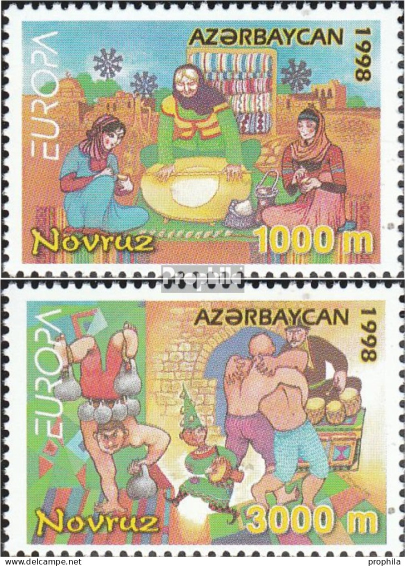 Aserbaidschan 438-439 (kompl.Ausg.) Postfrisch 1998 Feste - Azerbaidjan