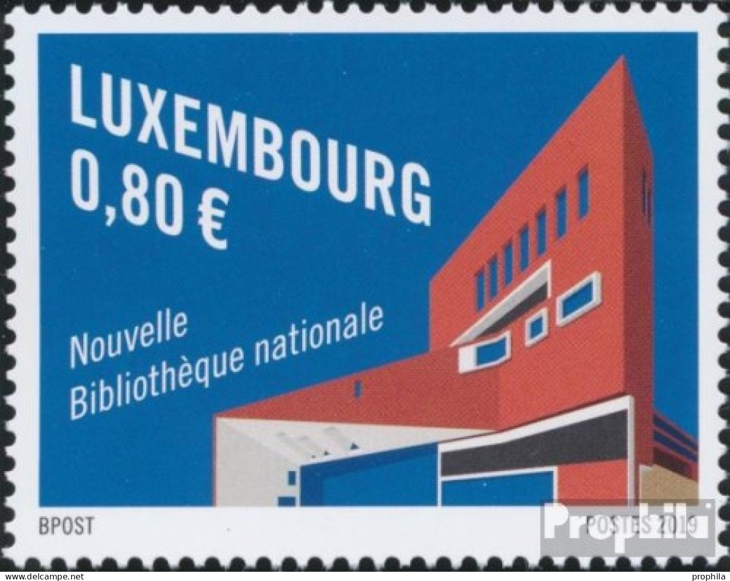 Luxemburg 2200 (kompl.Ausg.) Postfrisch 2019 Neue Nationalbibliothek - Nuovi