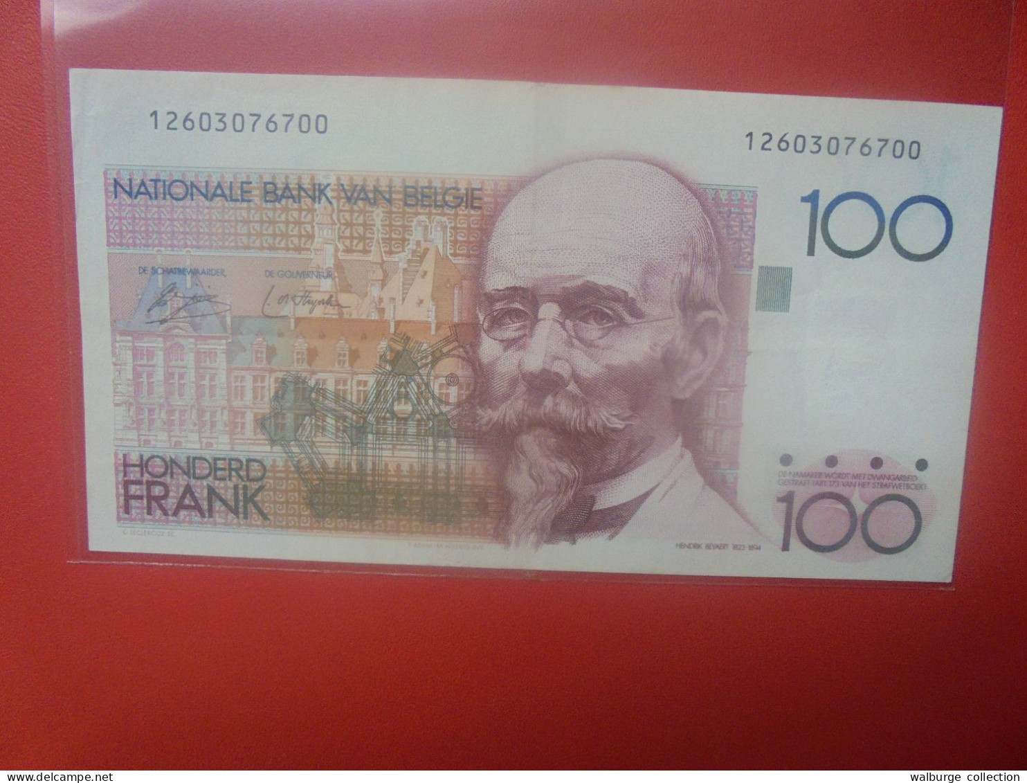 BELGIQUE 100 FRANCS 1978-1981 SANS SIGNATURE AU REVERS MORIN N°68 Circuler (B.18) - 100 Francs