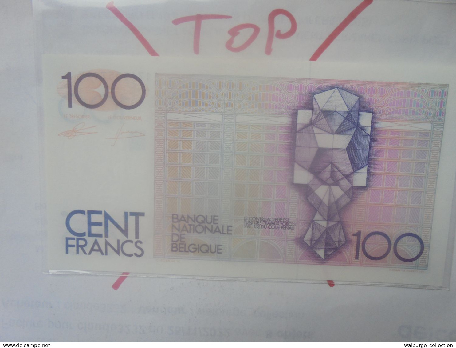 BELGIQUE 100 Francs 1982-94 Neuf (B.18) - 100 Frank