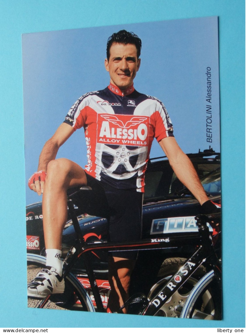 Alessandro BERTOLINI > Team 2003 ALESSIO Alloy Wheels ( Zie / Voir SCANS ) Format CP ! - Cyclisme