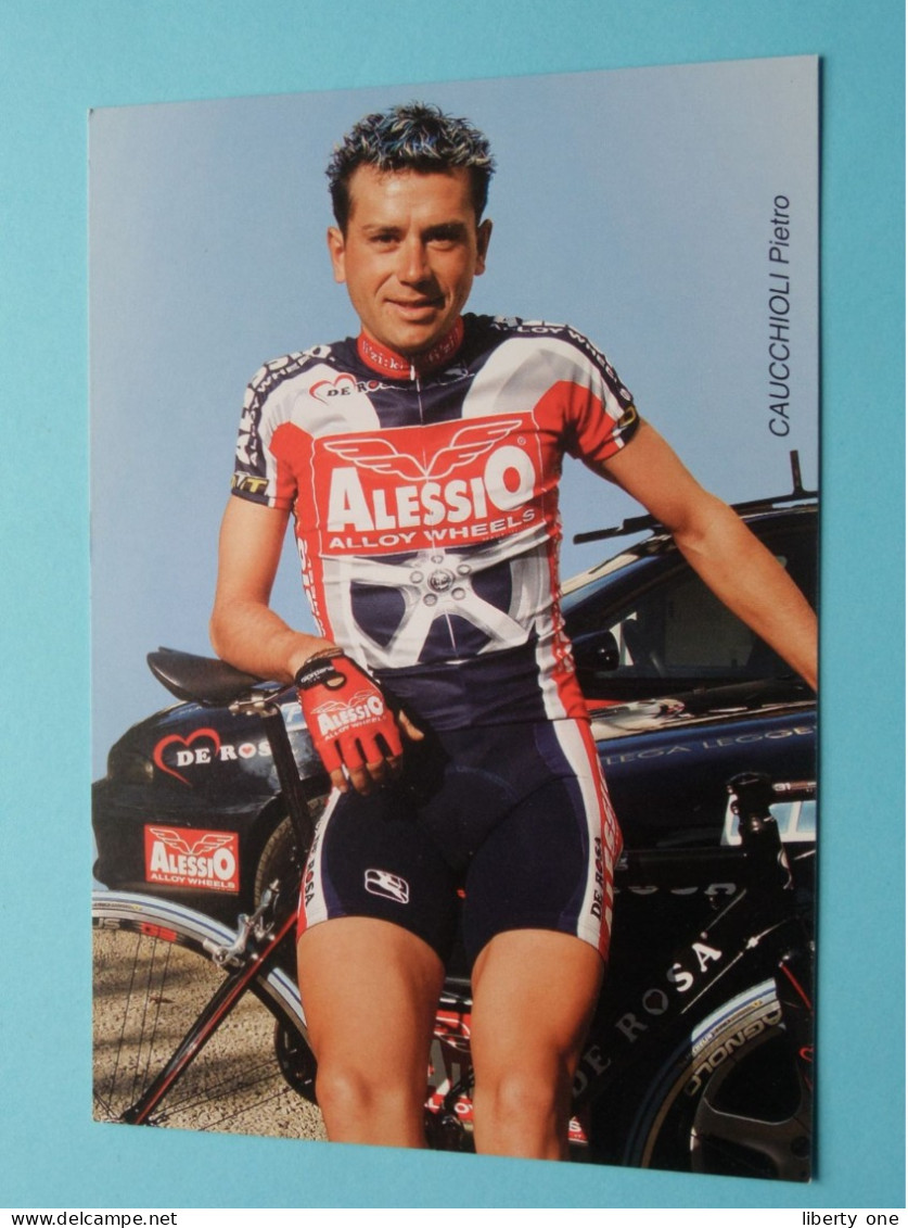 Pietro CAUCCHIOLI > Team 2003 ALESSIO Alloy Wheels ( Zie / Voir SCANS ) Format CP ! - Cyclisme