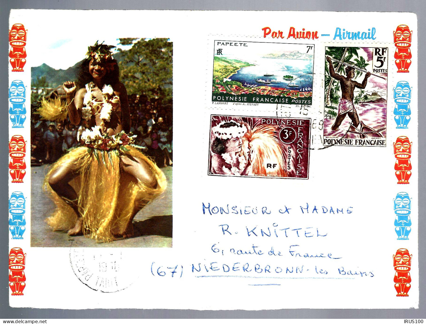 LETTRE DE LA POLYNÉSIE FRANÇAISE - TAHITI - 1969 - POUR LA FRANCE - Lettres & Documents