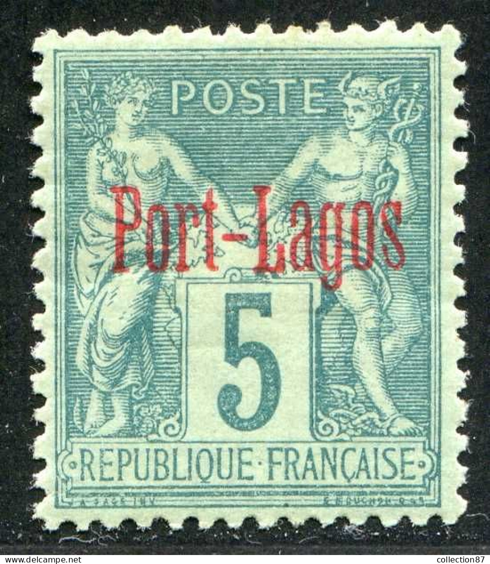REF 091 > PORT LAGOS < Yv N° 1 * Très Beau Centrage < Neuf Ch. Dos Visible - MH * Cote 40 € - Neufs