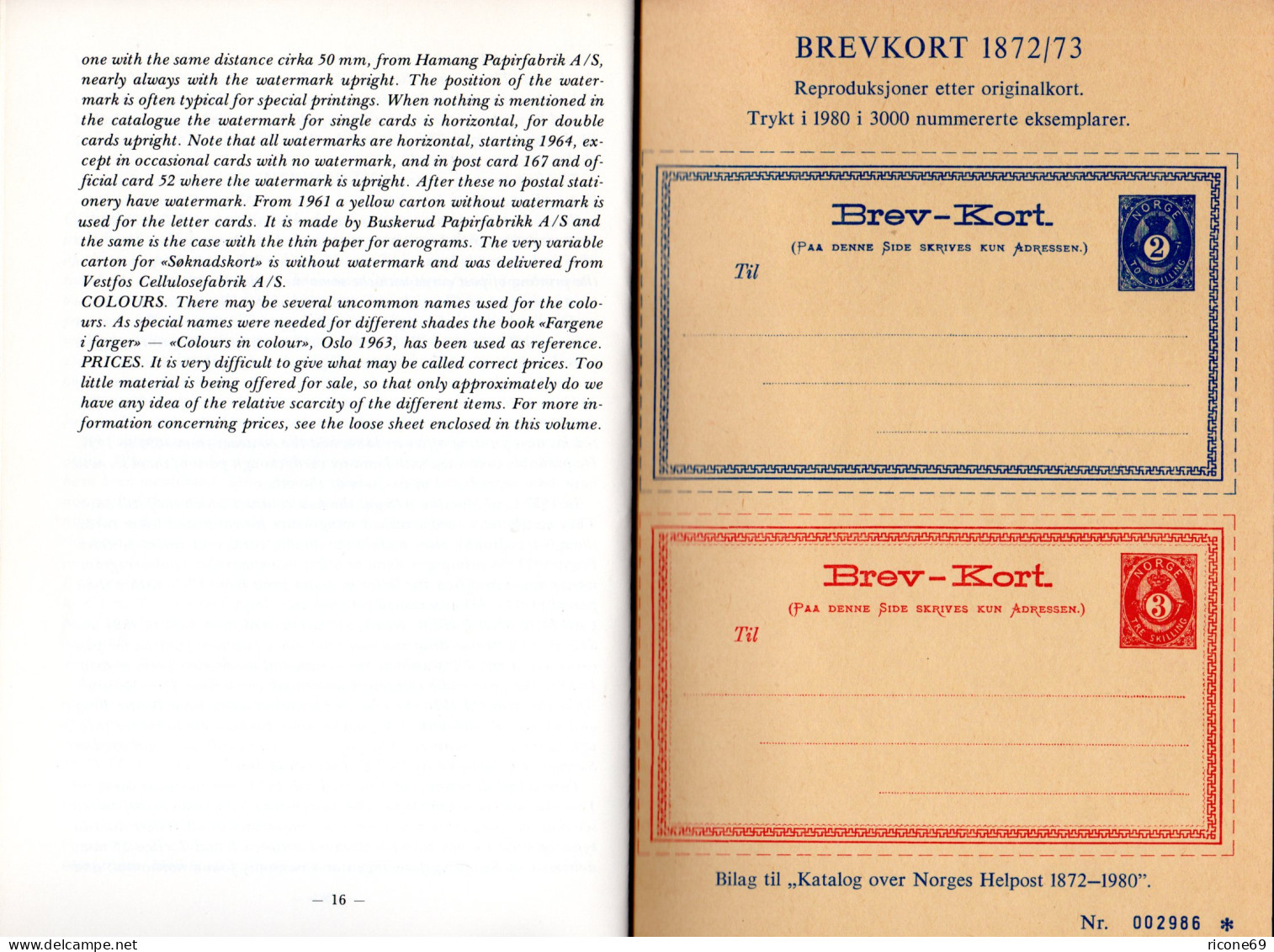 Norges Helpost 1872-1980, Norwegen Ganzsachen Spezialkatalog M. Söknadskort - Sonstige & Ohne Zuordnung