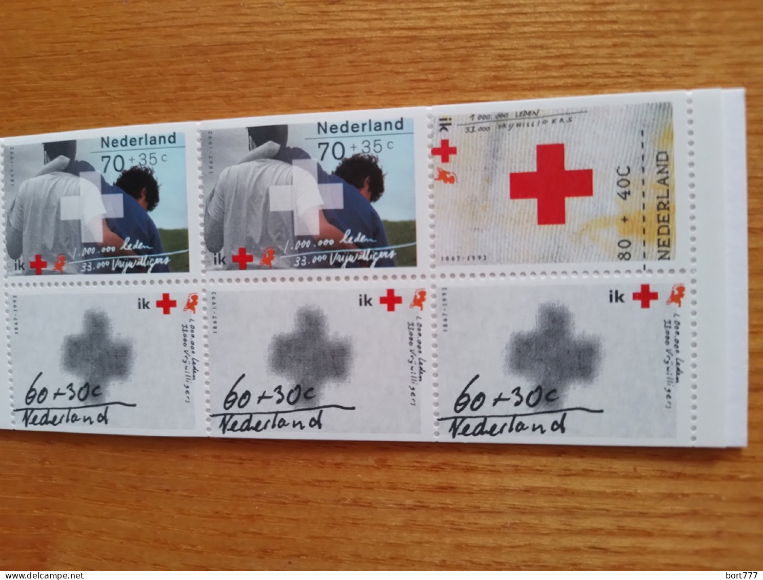 NETHERLANDS 1992 Booklet PB 46 - Mint MNH (**) Red Cross - Markenheftchen Und Rollen