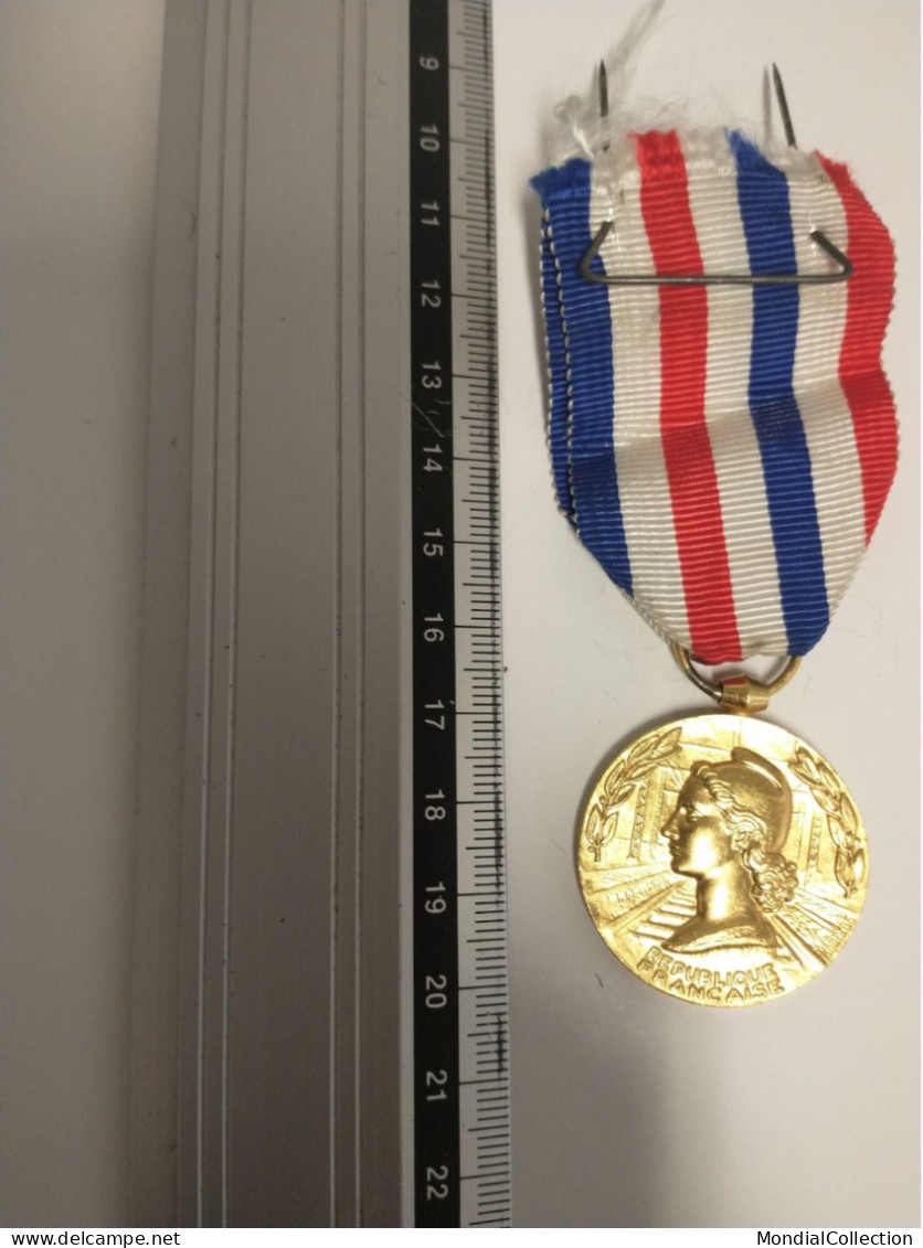 MEDAILLE HONNEUR DES CHEMINS DE FER PERROT 1971 REPUBLIQUE FRANCAISE - Andere & Zonder Classificatie