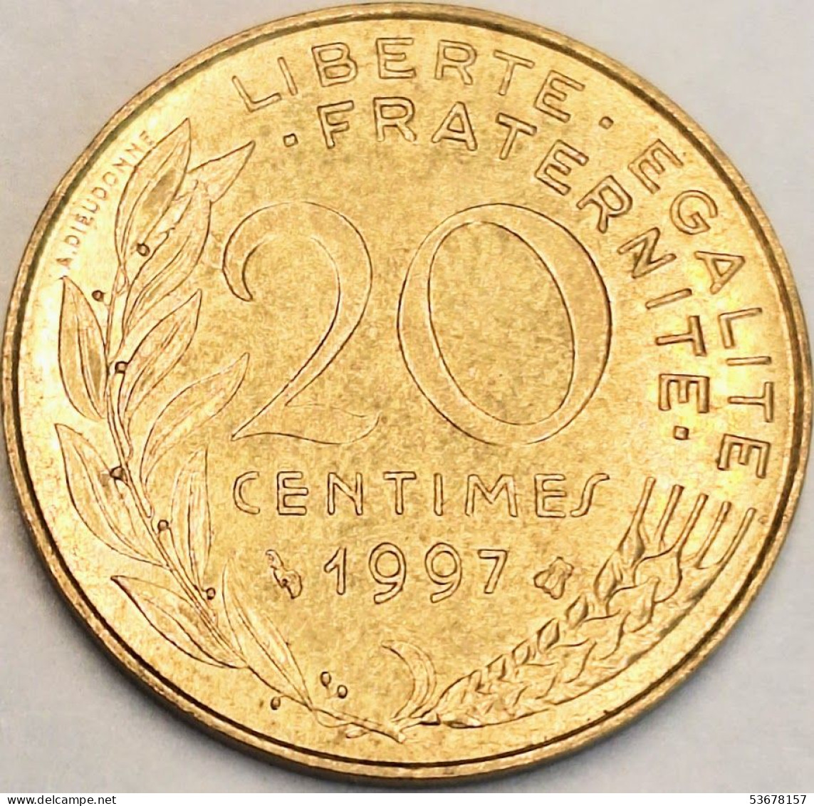 France - 20 Centimes 1997, KM# 930 (#4281) - 20 Centimes