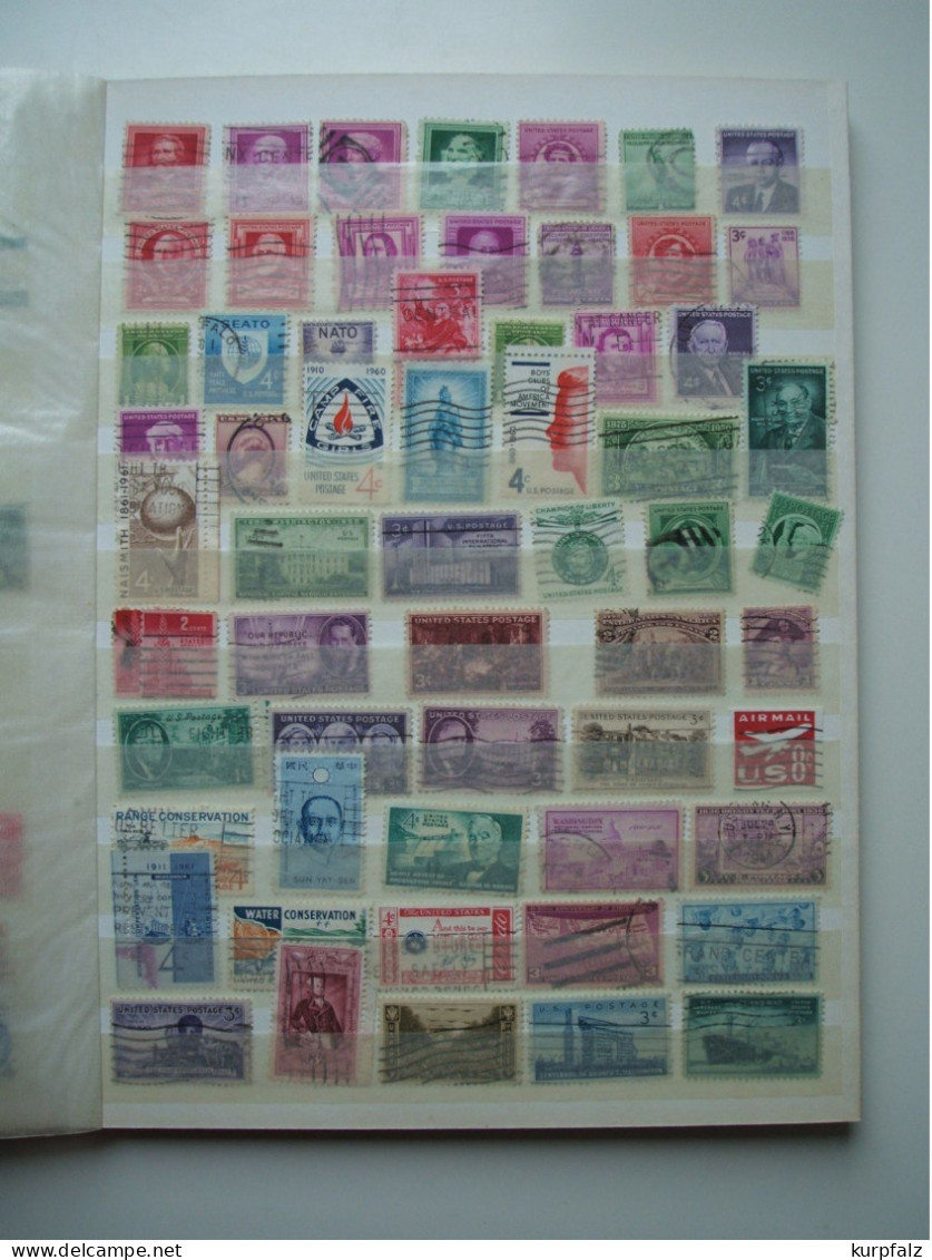 USA - ** + gestempelte Briefmarken, Block's + ZD auf einigen Steckseiten
