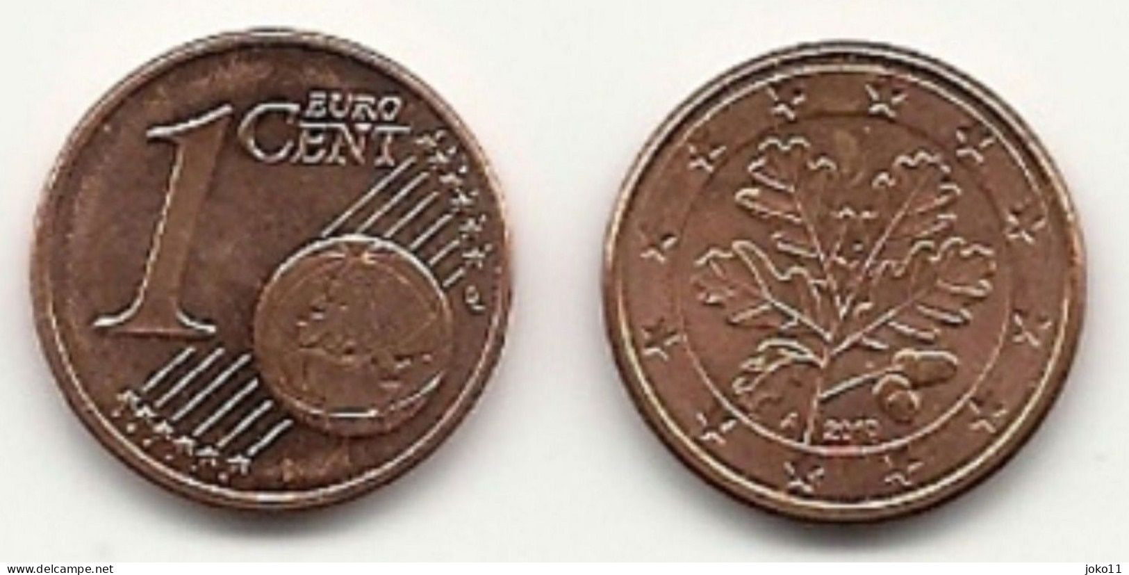 1 Cent, 2010,  Prägestätte (A),  Vz, Sehr Gut Erhaltene Umlaufmünzen - Germany