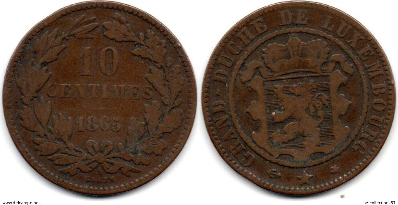 MA 32420 / Luxembourg 10 Centimes 1865 A TB - Luxemburg