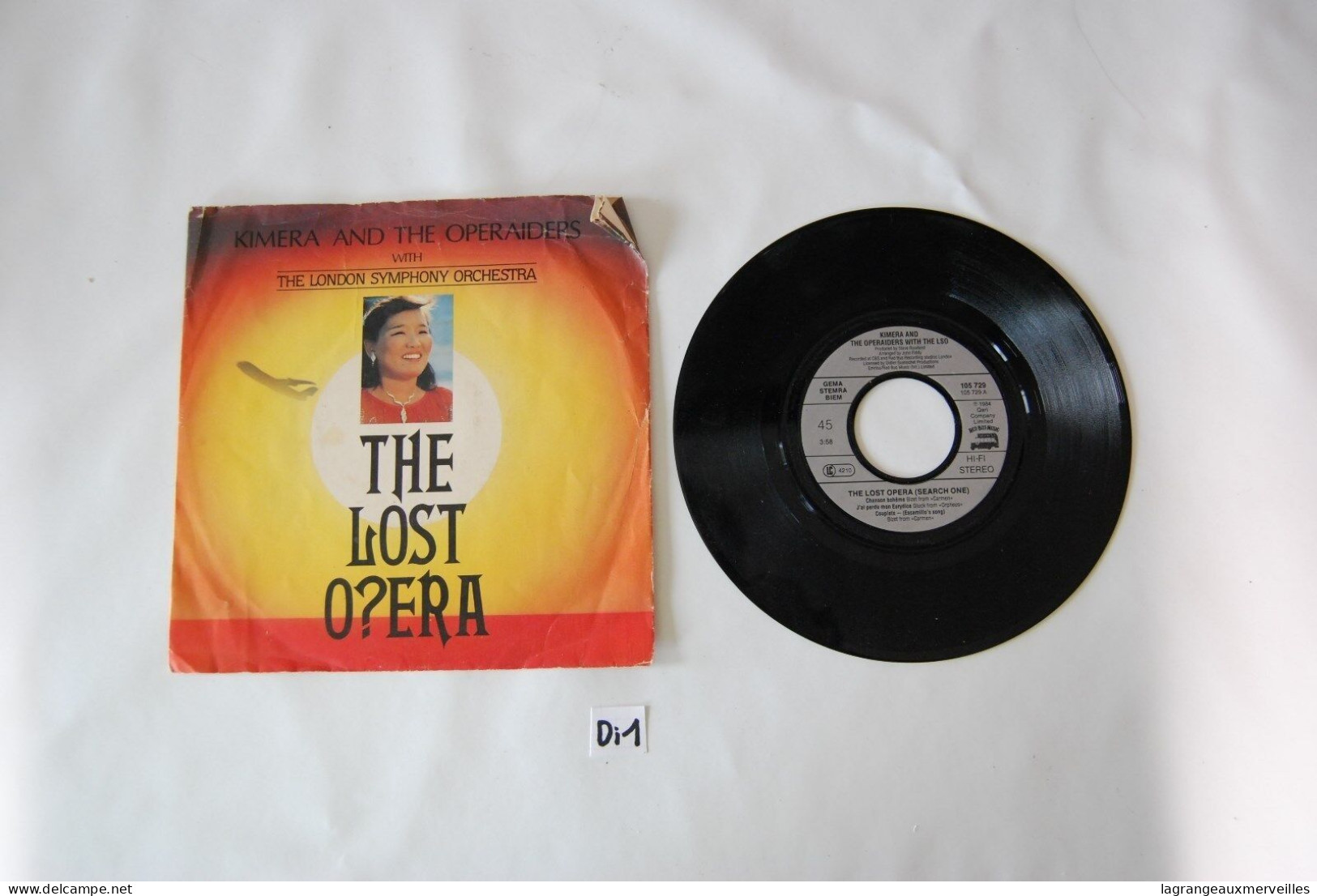 Di1- Vinyl 45 T - The Lost Opera - Kimera And The Operaideps - Disco & Pop