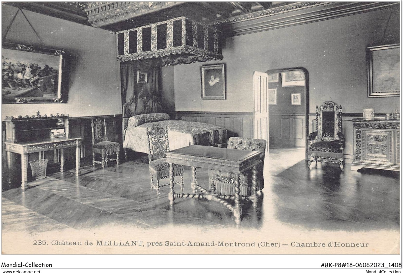 ABKP8-18-0705 - Chateau DE MEILLANT - Pres SAINT-AMAND-MONTROND - Chambre D'Honneur - Meillant