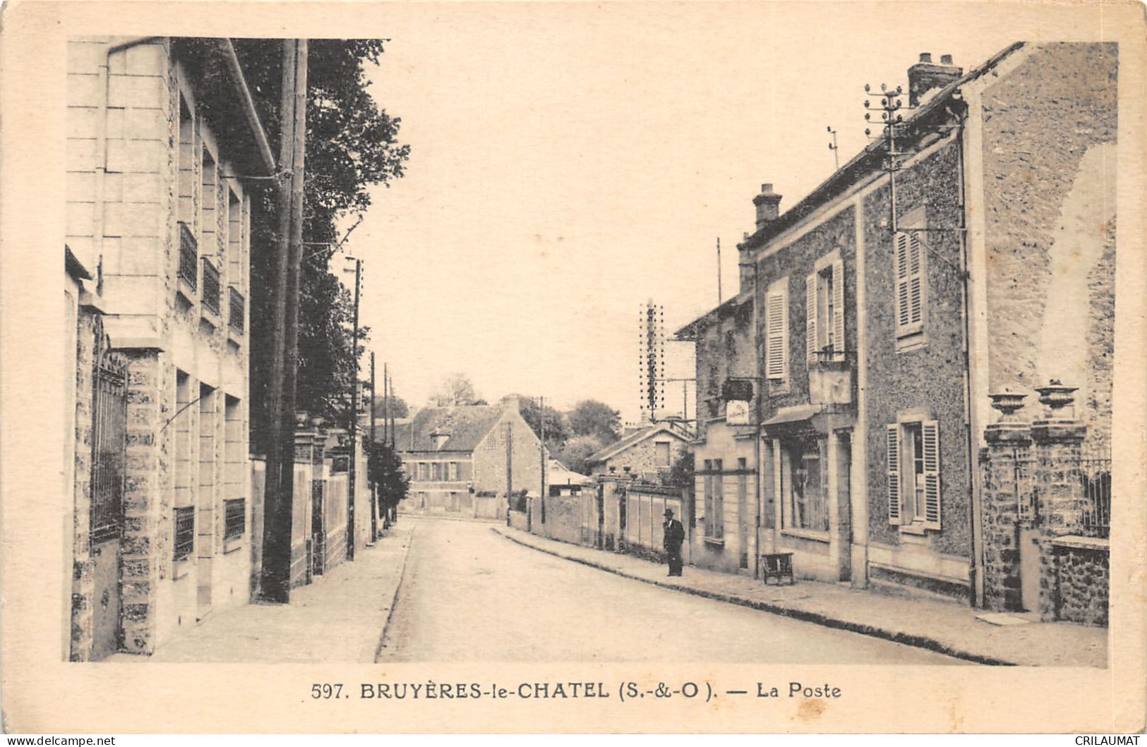 91-BRUYERES LE CHATEL-LA POSTE-N°6031-E/0313 - Bruyeres Le Chatel