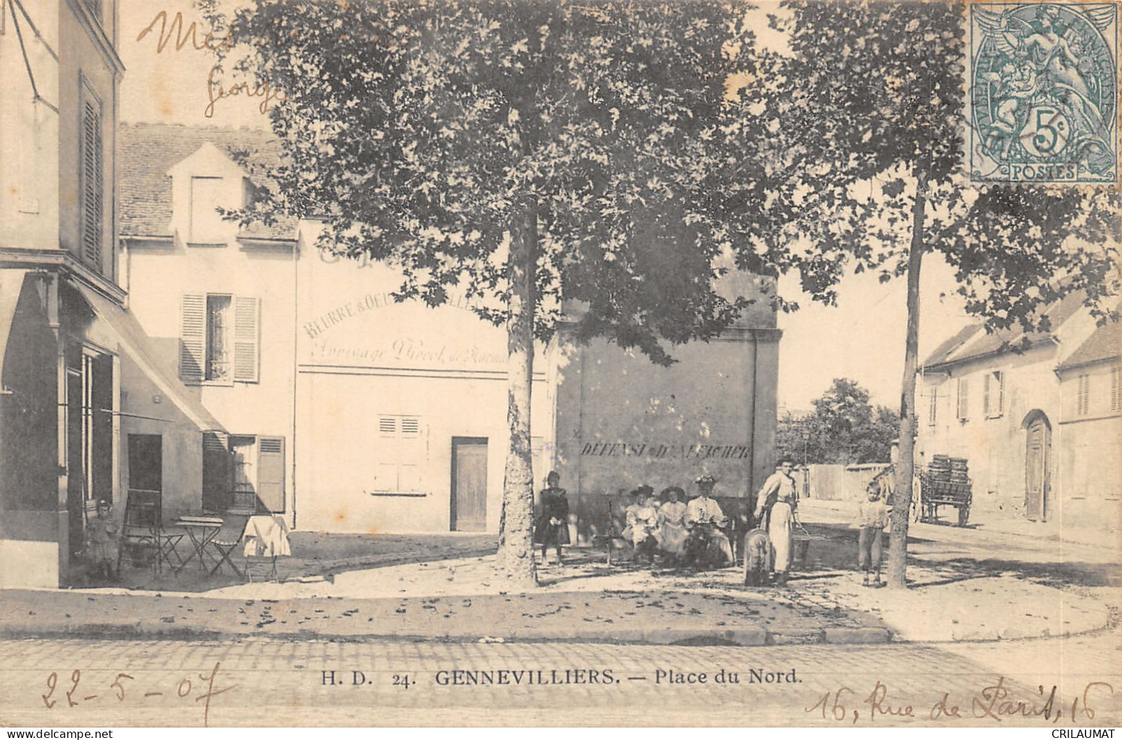 92-GENNEVILLIERS-PLACE DU NORD-N°6031-F/0151 - Gennevilliers