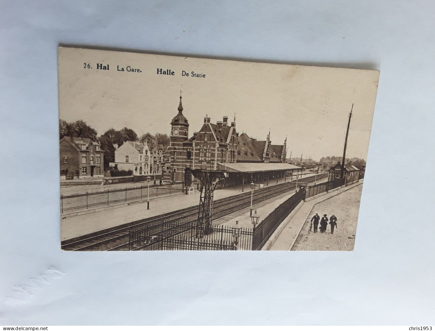 HAL HALLE LA GARE DE STATIE  VERZONDEN 1923 - Halle