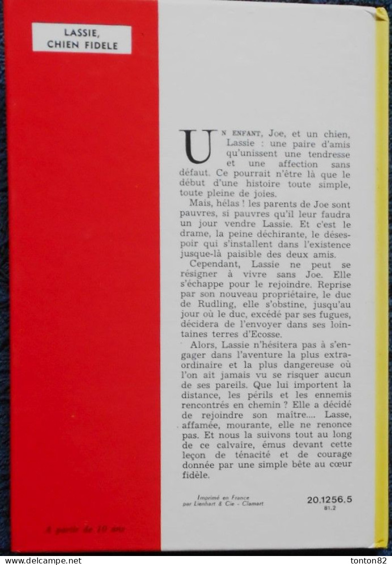 Eric Knight - LASSIE Chien Fidèle  - Idéal Bibliothèque - ( 1981 ) . - Ideal Bibliotheque