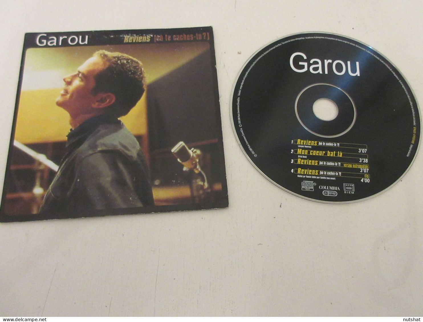 CD MUSIQUE 3 TITRES - GAROU - REVIENS - MON COEUR BAT LA - 2003                 - Other - French Music