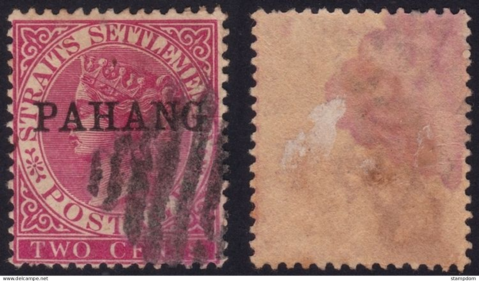 PAHANG 1890 Pahang Overprint On Straits Settlements 2c Sc#6 - USED @P1213 - Pahang