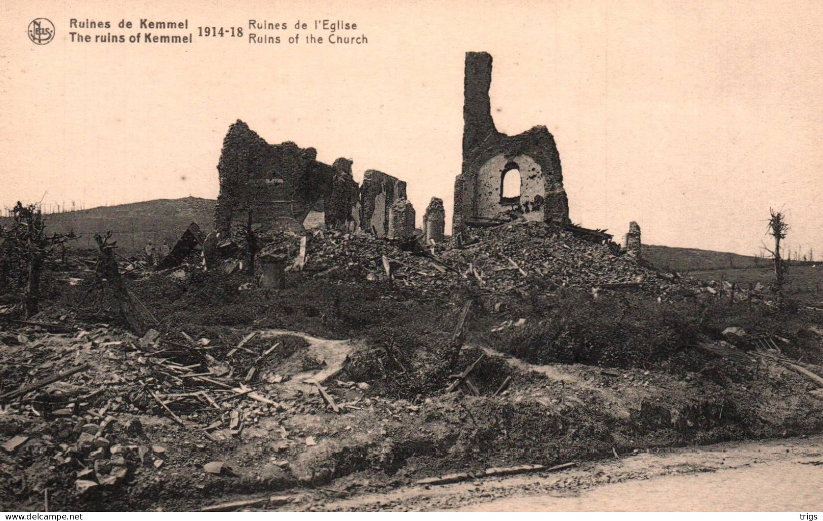 Kemmel (1914-1918) - Ruines De L'Église - Heuvelland