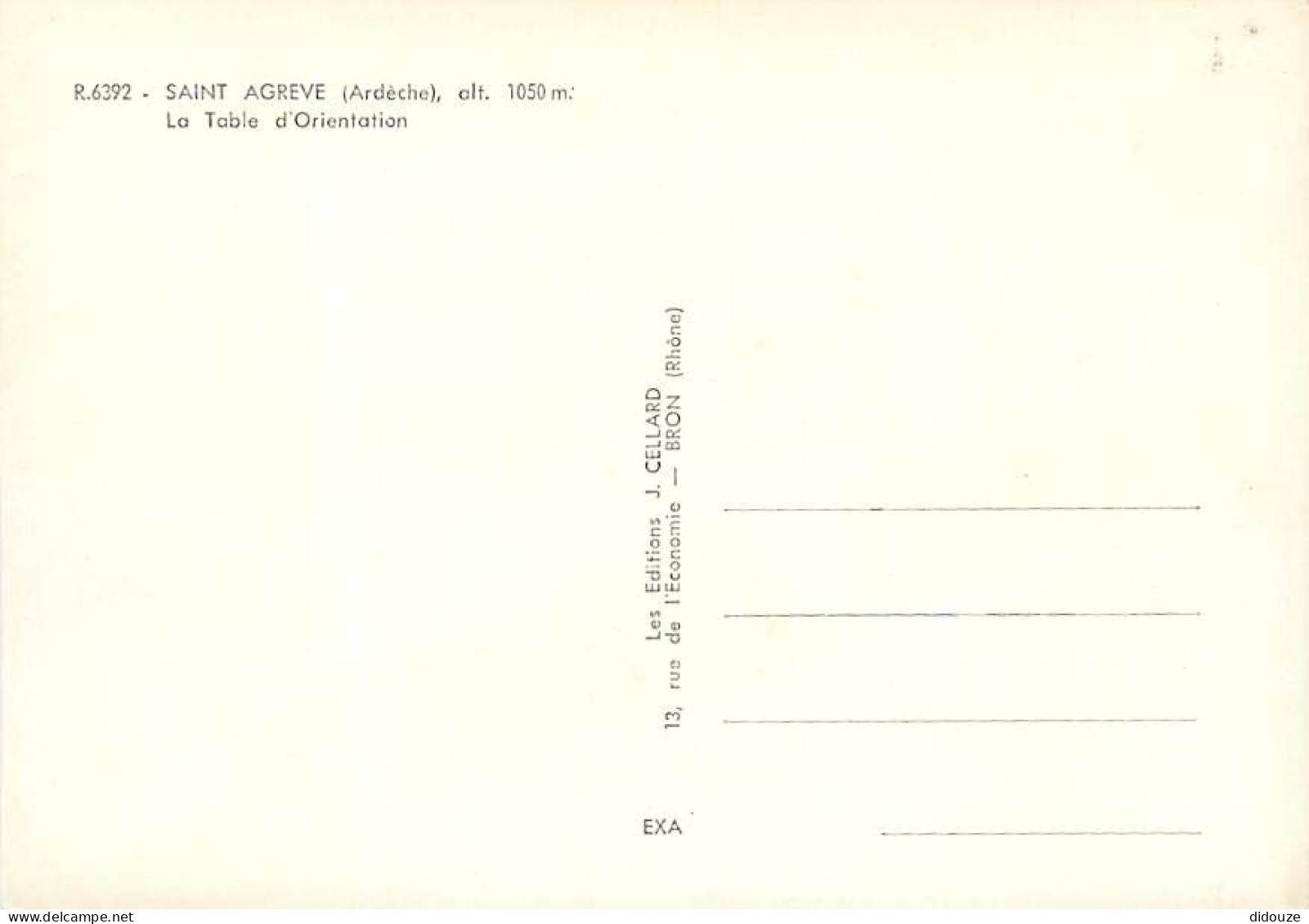 07 - Saint Agrève - La Table D'Orientation - CPM - Voir Scans Recto-Verso - Saint Agrève