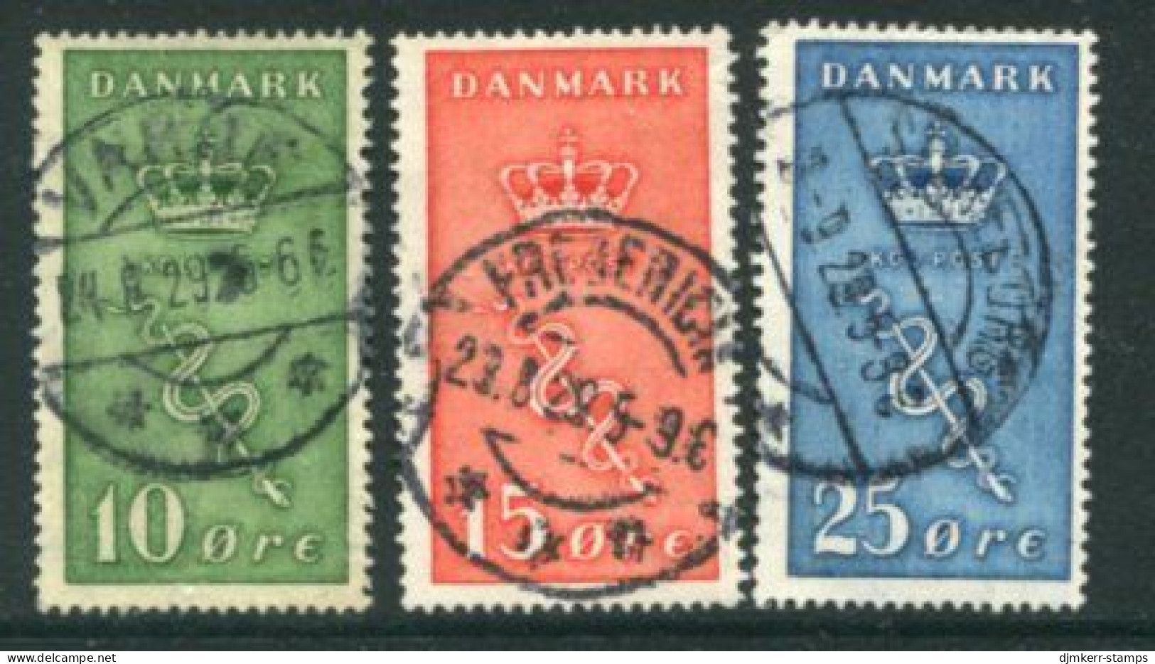 DENMARK 1929 Cancer Fund  Used.  Michel 177-79 - Used Stamps