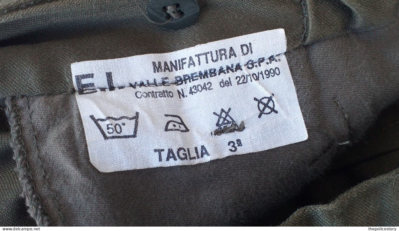 Giacca pantaloni mod. sperimentale S.Uff. E.I. del 1990 ottimi marcati originali