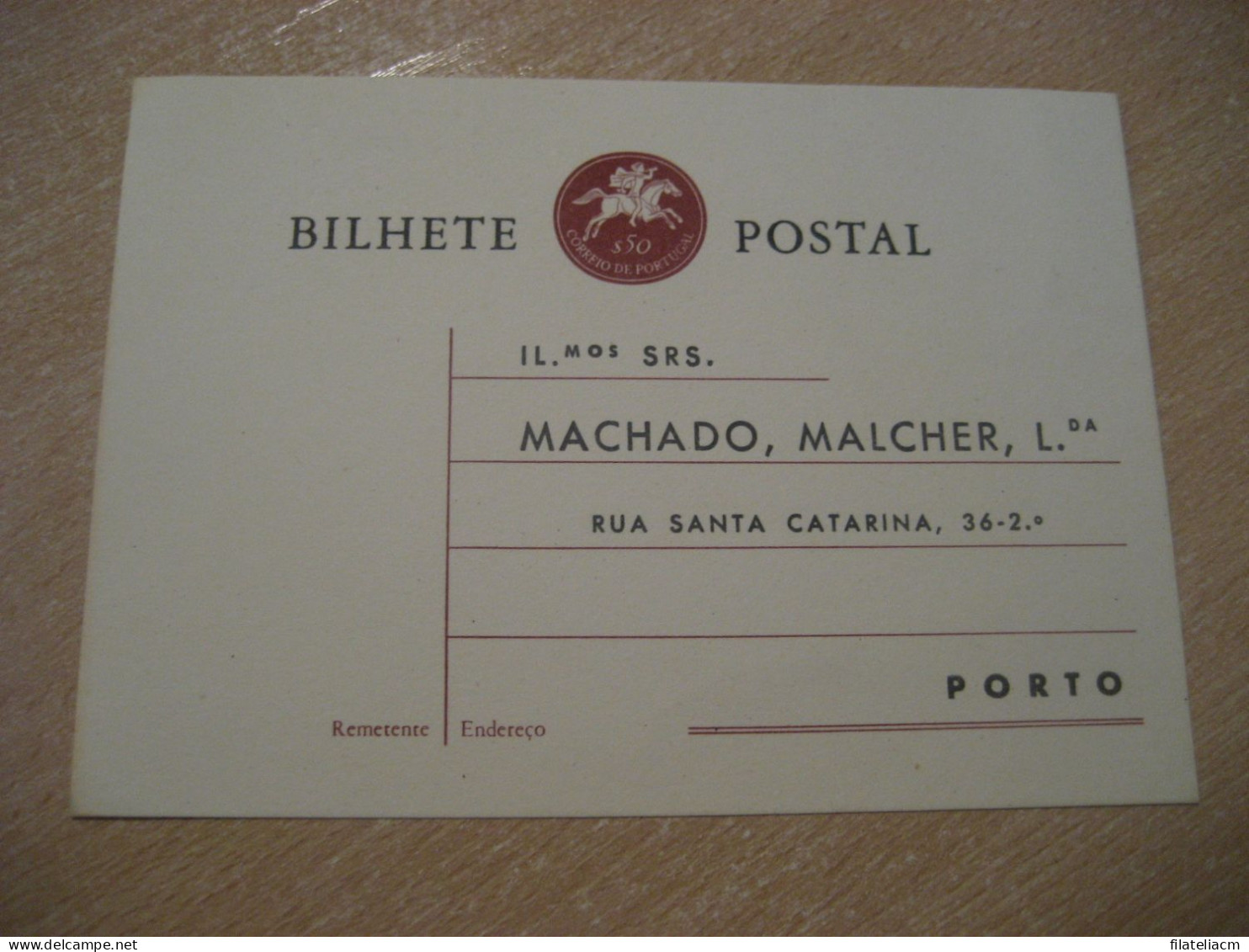 To PORTO No Cancel Bilhete Postal Stationery Card PORTUGAL - Entiers Postaux