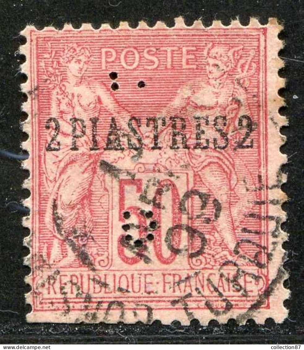 REF 090 > LEVANT < Yv N° 5 Ø Perforé < Oblitéré Dos Visible - Used Ø - Used Stamps