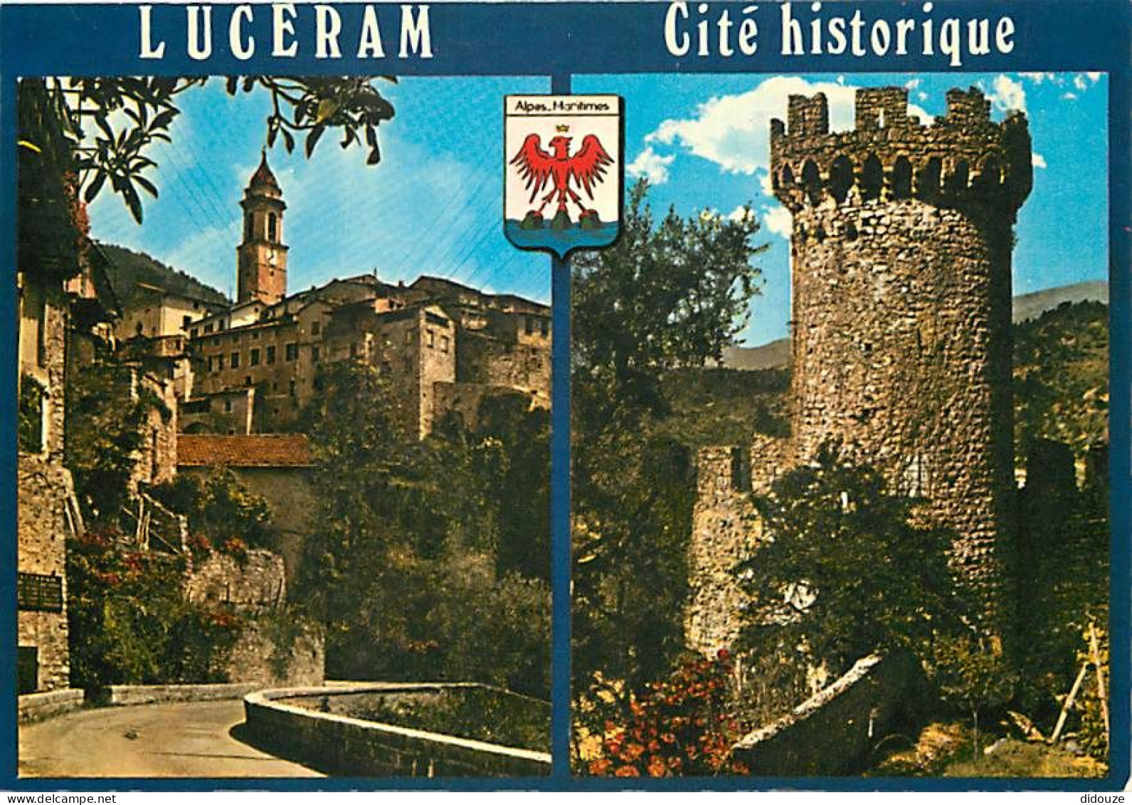 06 - Lucéram - Multivues - Pittoresque Station Touristique Sur La Route De Peira-Cava - Blasons - CPM - Carte Neuve - Vo - Lucéram