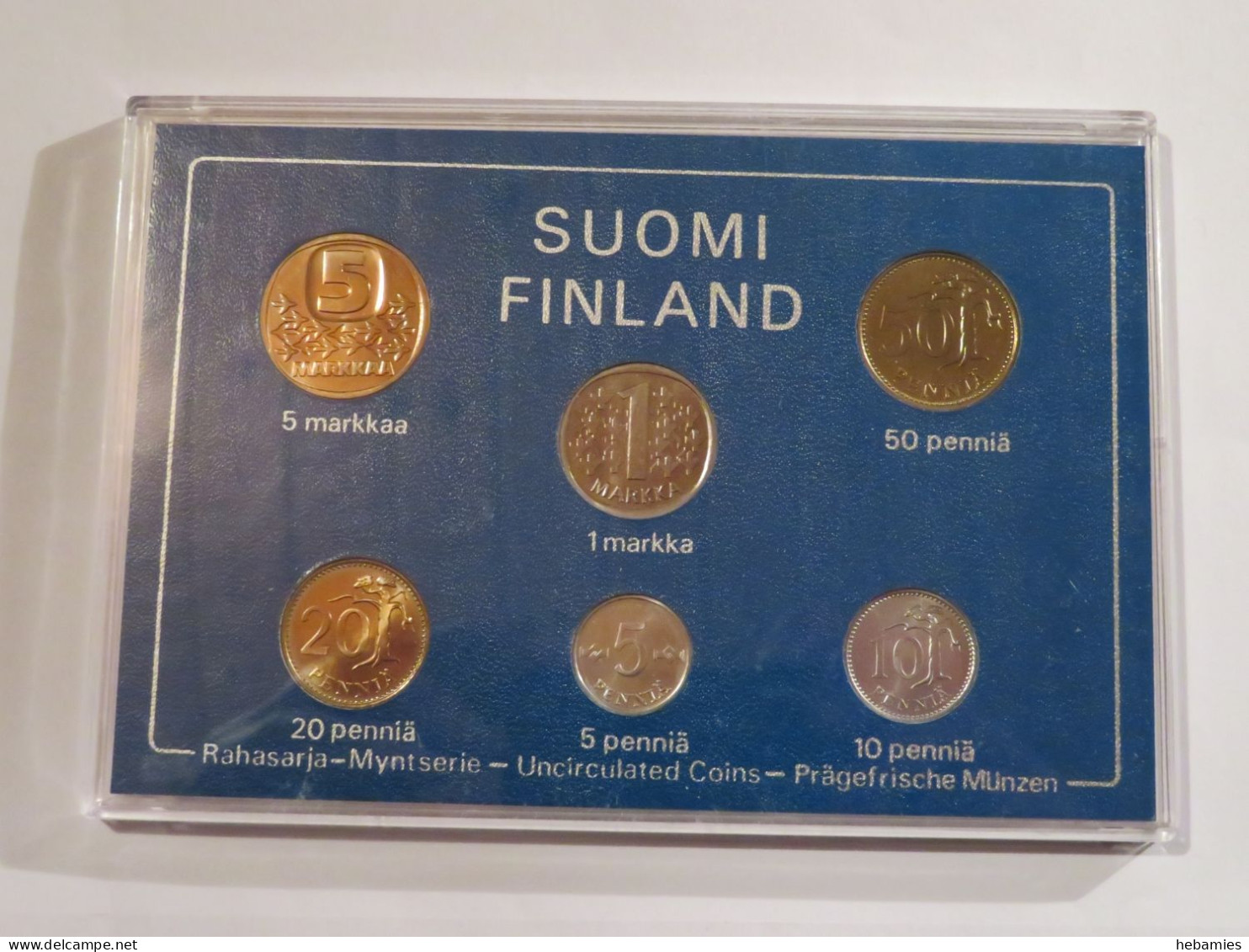 The Mint Of Finland Official Coin Set Year 1983 - In ORIGINAL CASE And MINT CONDITION - - Finlande