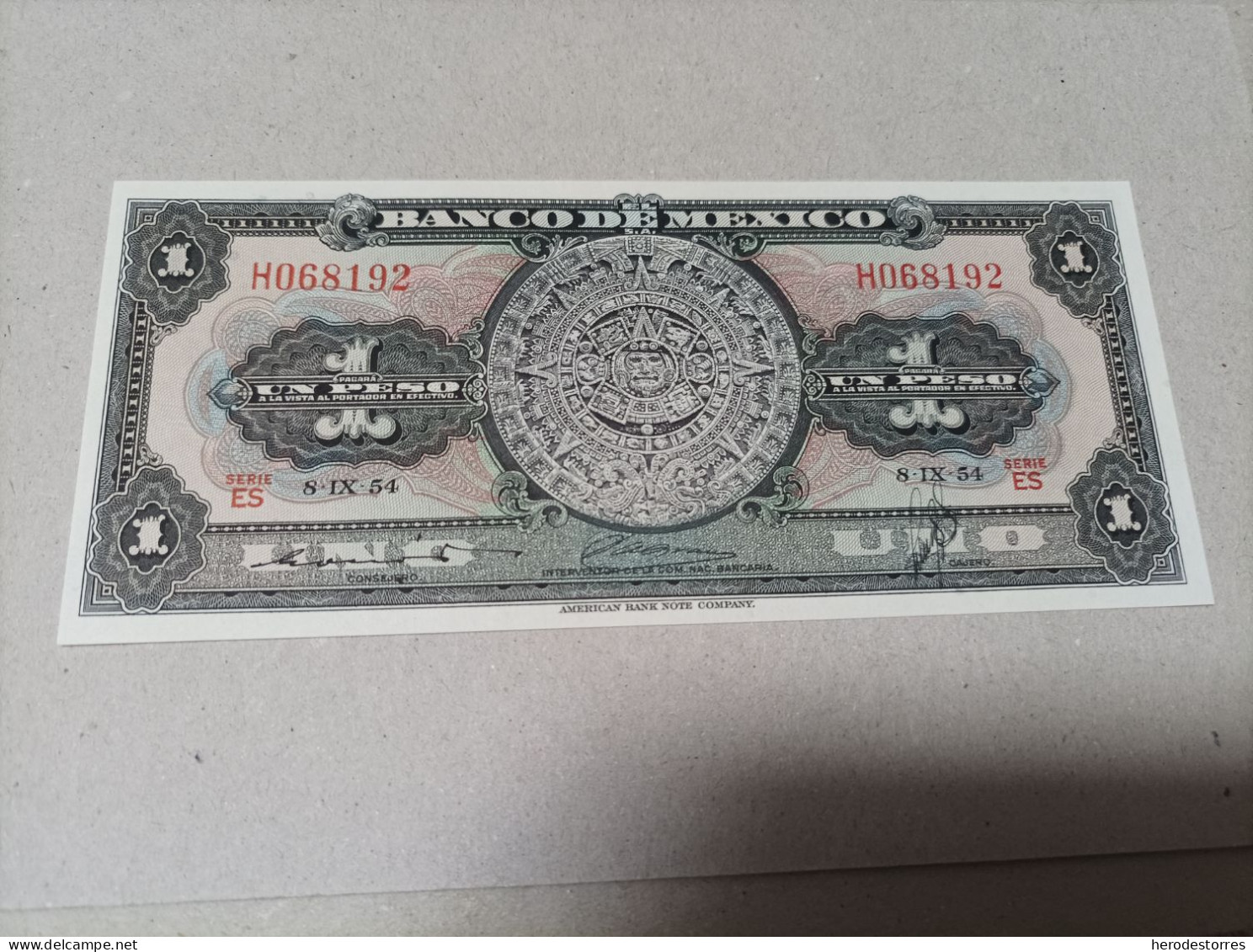 Billete México, 1 Peso, Año 1954, UNC - Mexiko