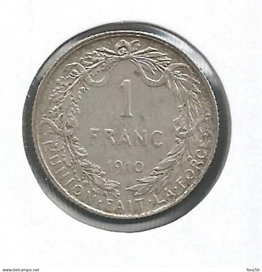 ALBERT I * 1 Frank 1910 Frans * Prachtig * Nr 12765 - 1 Franc