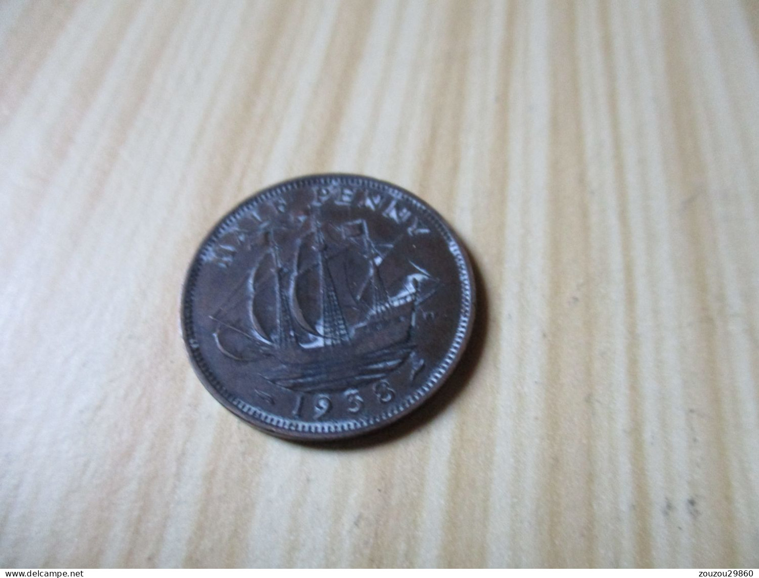Grande-Bretagne - Half Penny George VI 1938.N°289. - C. 1/2 Penny