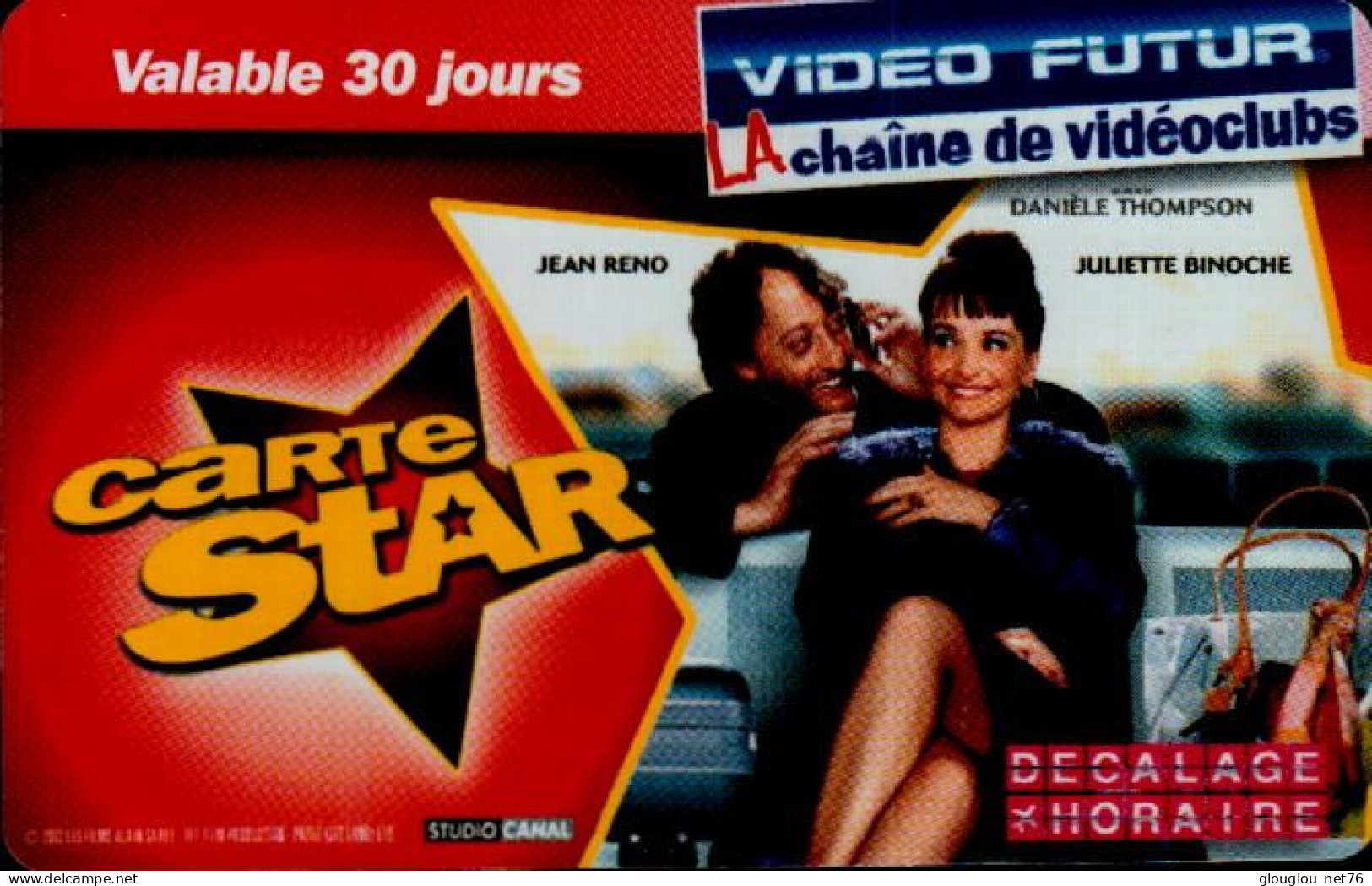 VIDEO FUTUR  VALABLE 30 JOURS  CARTE STAR..  DECALAGE HORAIRE - Abbonamento