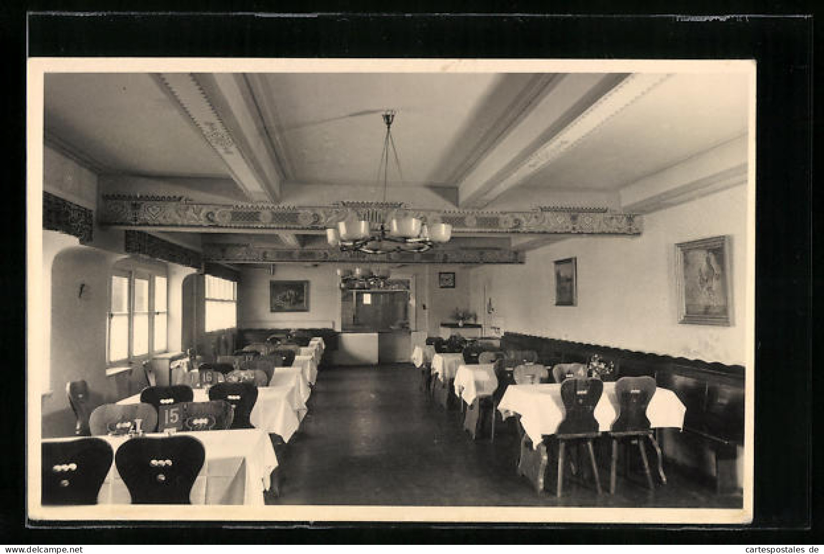 AK Bad Köstritz, Sanatorium, Speisesaal Ohne Ofen  - Bad Koestritz