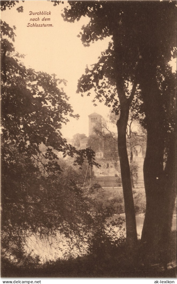 Ansichtskarte Waldenburg (Sachsen) Durchblick Nach Dem Alten Schloßturm 1913 - Waldenburg (Sachsen)