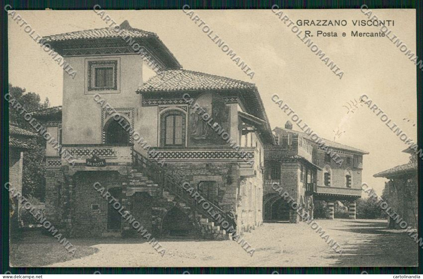 Piacenza Grazzano Visconti ABRASA Cartolina QQ9797 - Piacenza