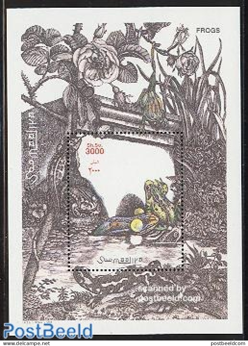 Somalia 2002 Frogs S/s, Mint NH, Nature - Frogs & Toads - Reptiles - Somalië (1960-...)