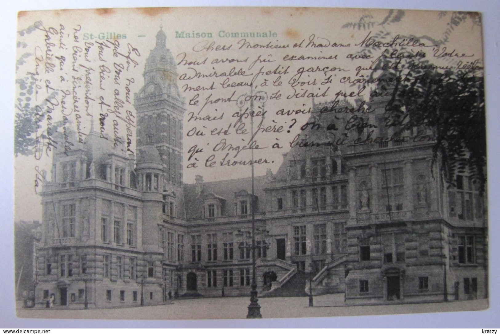 BELGIQUE - BRUXELLES - SAINT-GILLES - Maison Communale - 1907 - St-Gilles - St-Gillis