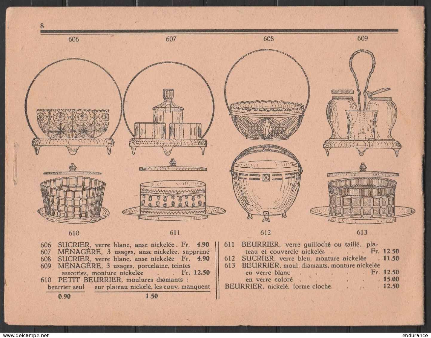 Dépliant Publicitaire Verreries-Gobeleteries Havrenne à JUMET Affr. PREO 10c 1934 Pour PERUWELZ - Typos 1929-37 (Lion Héraldique)