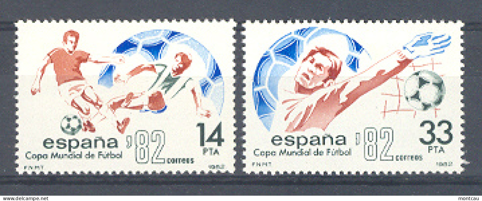 Spain 1982 - Futbol Camp Mundo, Ed 2661-62 2v (**) - Unused Stamps