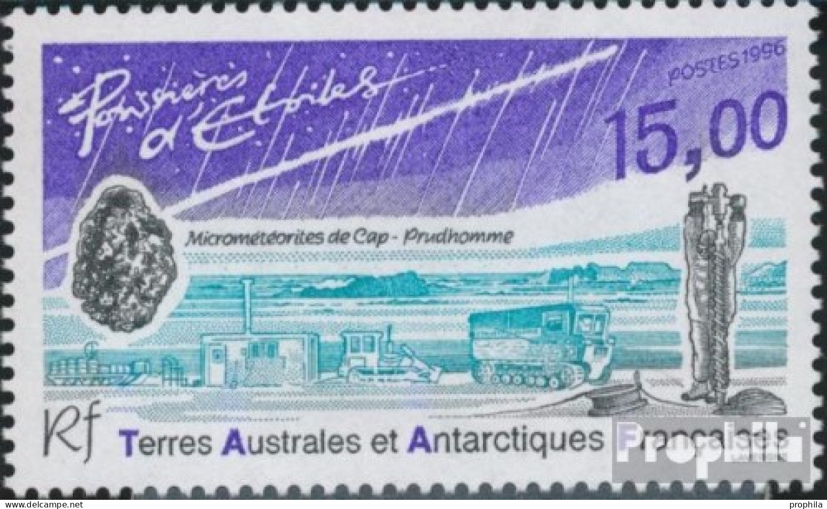 Französ. Gebiete Antarktis 348 (kompl.Ausg.) Postfrisch 1996 Mikrometeoriten - Neufs