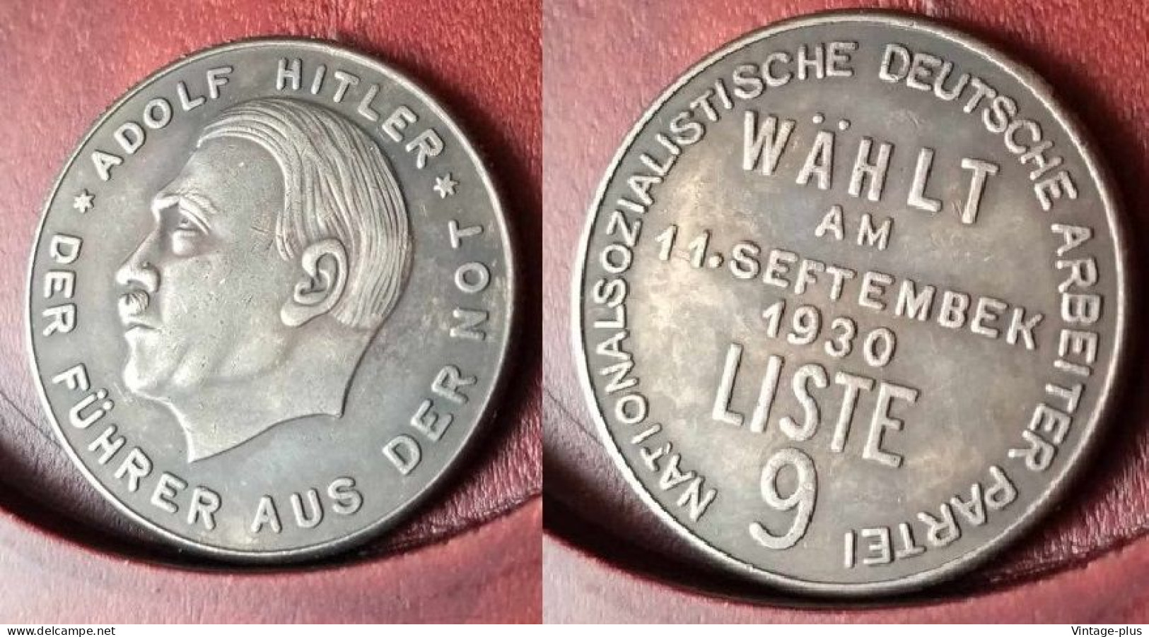 GERMANIA 3° REICH MONETA COMMEMORATIVA WAHLT AM 11 STTEMBER 1930 LISTE 9 - ALLEMAGNE - DEUTSCHLAND - COD: GG10 - Otros & Sin Clasificación