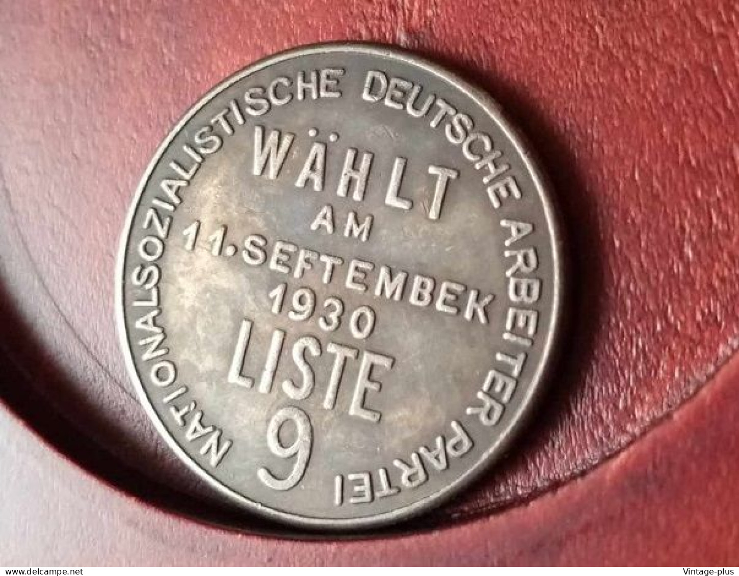 GERMANIA 3° REICH MONETA COMMEMORATIVA WAHLT AM 11 STTEMBER 1930 LISTE 9 - ALLEMAGNE - DEUTSCHLAND - COD: GG10 - Andere & Zonder Classificatie