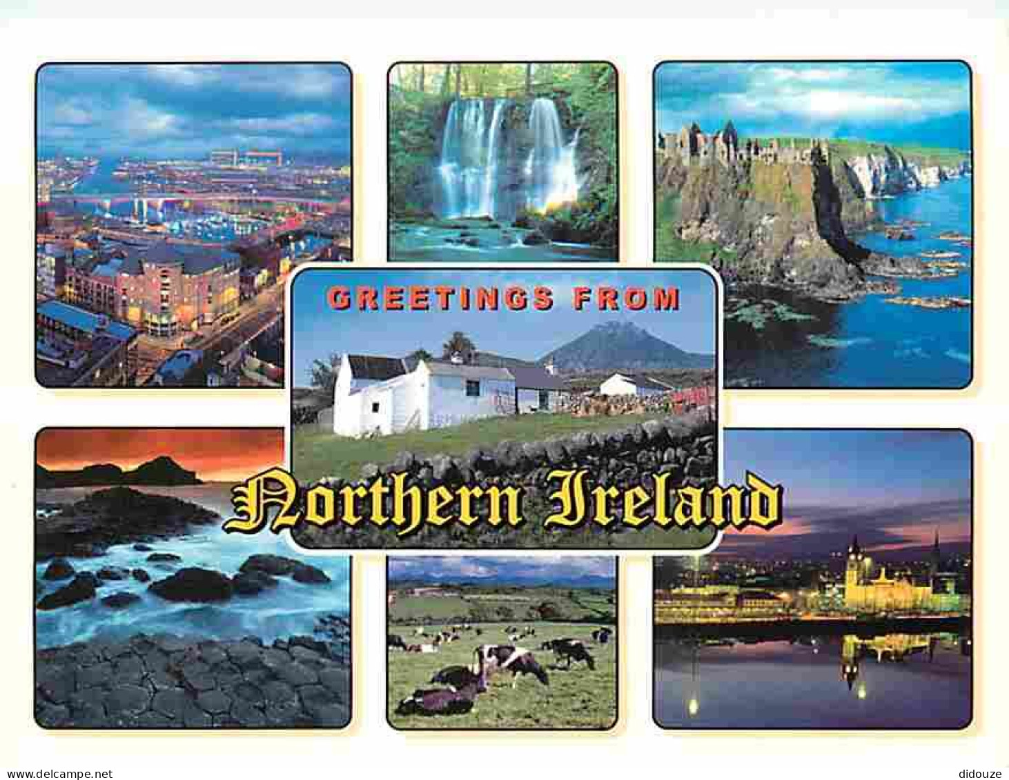 Irlande Du Nord - Multivues - Vaches - Northern Ireland - CPM - Voir Scans Recto-Verso - Andere & Zonder Classificatie