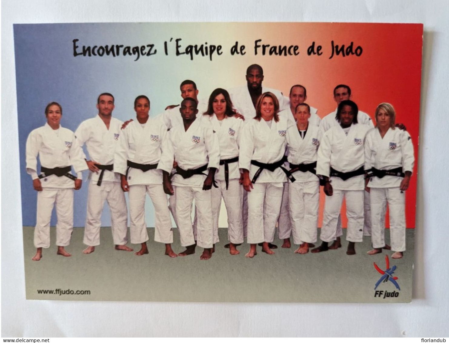 CP - Arts Martiaux Judo Encouragez L'équipe De France - Artes Marciales